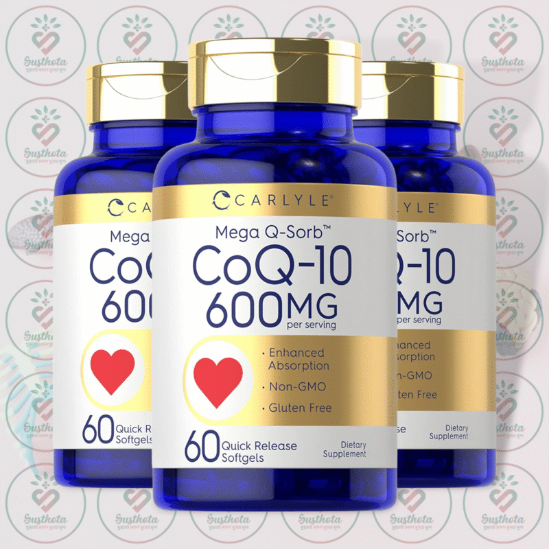 Carlyle Mega Q-Sorb Coq-10 – 600 Mg – 60 Quick Release Softgels In Bangladesh Image 02