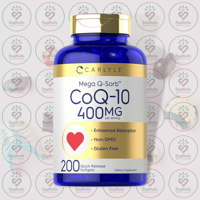 Carlyle Mega Q-Sorb™ Coq-10 - 400Mg - 200 Quick Release Softgels In Bangladesh Image 01