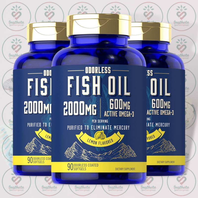 Home 13 Carlyle Odorless Fish Oil - 2000Mg - 90 Softgels In Bangladesh Image 02