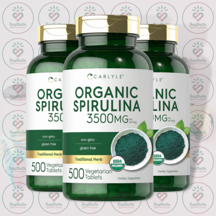 Carlyle Organic Spirulina – 3500 mg – 500 Vegetarian Tablets in Bangladesh Image 02