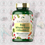 Carlyle Raw Whole Food + Vitamin C - 500 mg - 180 Coated Caplets in Bangladesh Image 01
