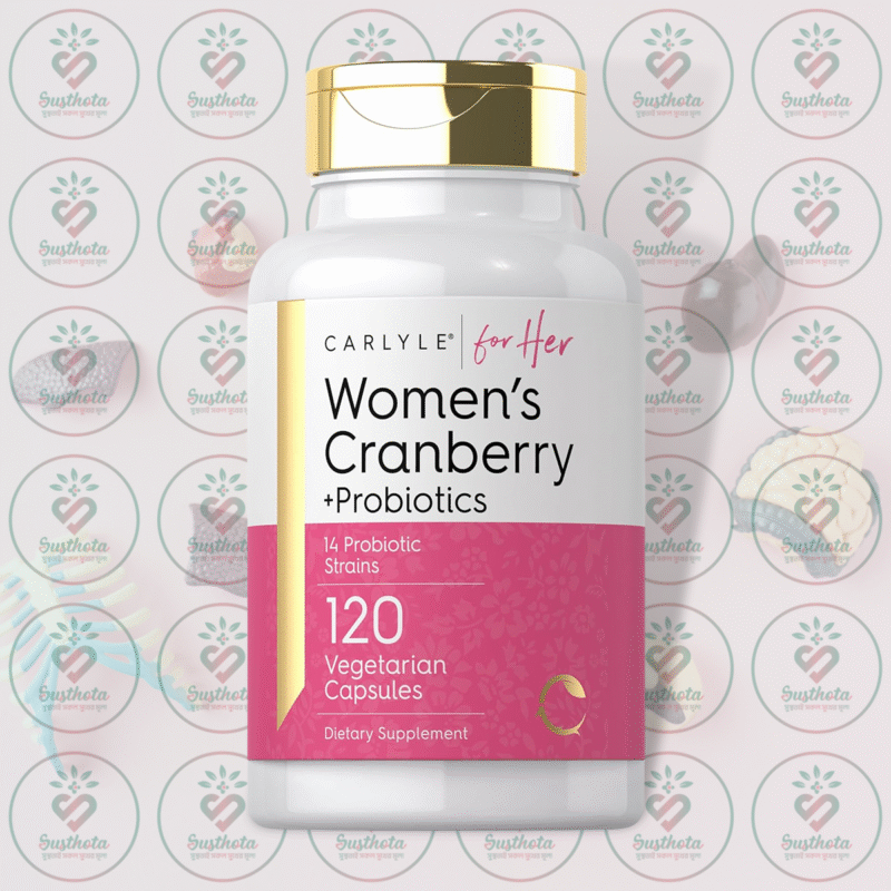 Home 6 Carlyle Women'S Cranberry Plus Probiotics - 3000 Mg - 120 Vegetarian Capsules In Bangladesh Image 01
