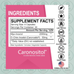 DR. BO Myo & D-Chiro Inositol – 2050 mg – 120 Capsules in Bangladesh Supplement Facts
