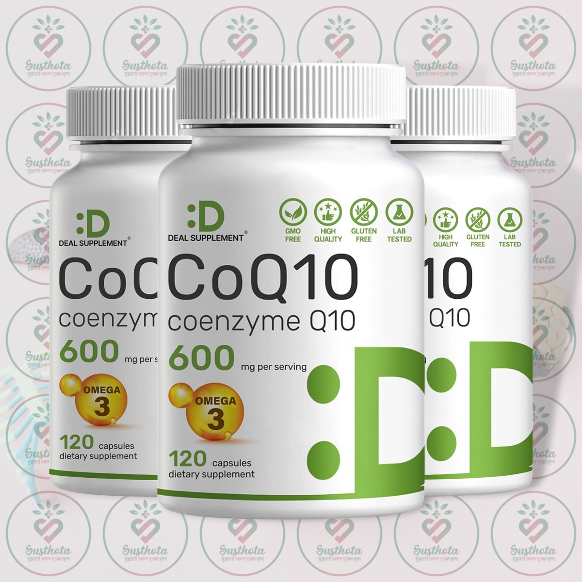 Deal Supplement Coq10 Coenzyme Q10 – 600 Mg – 120 Capsules In Bangladesh Image 02 Deal Supplement Coq10 Coenzyme Q10 – 600 Mg – 120 Capsules In Bangladesh Image 02