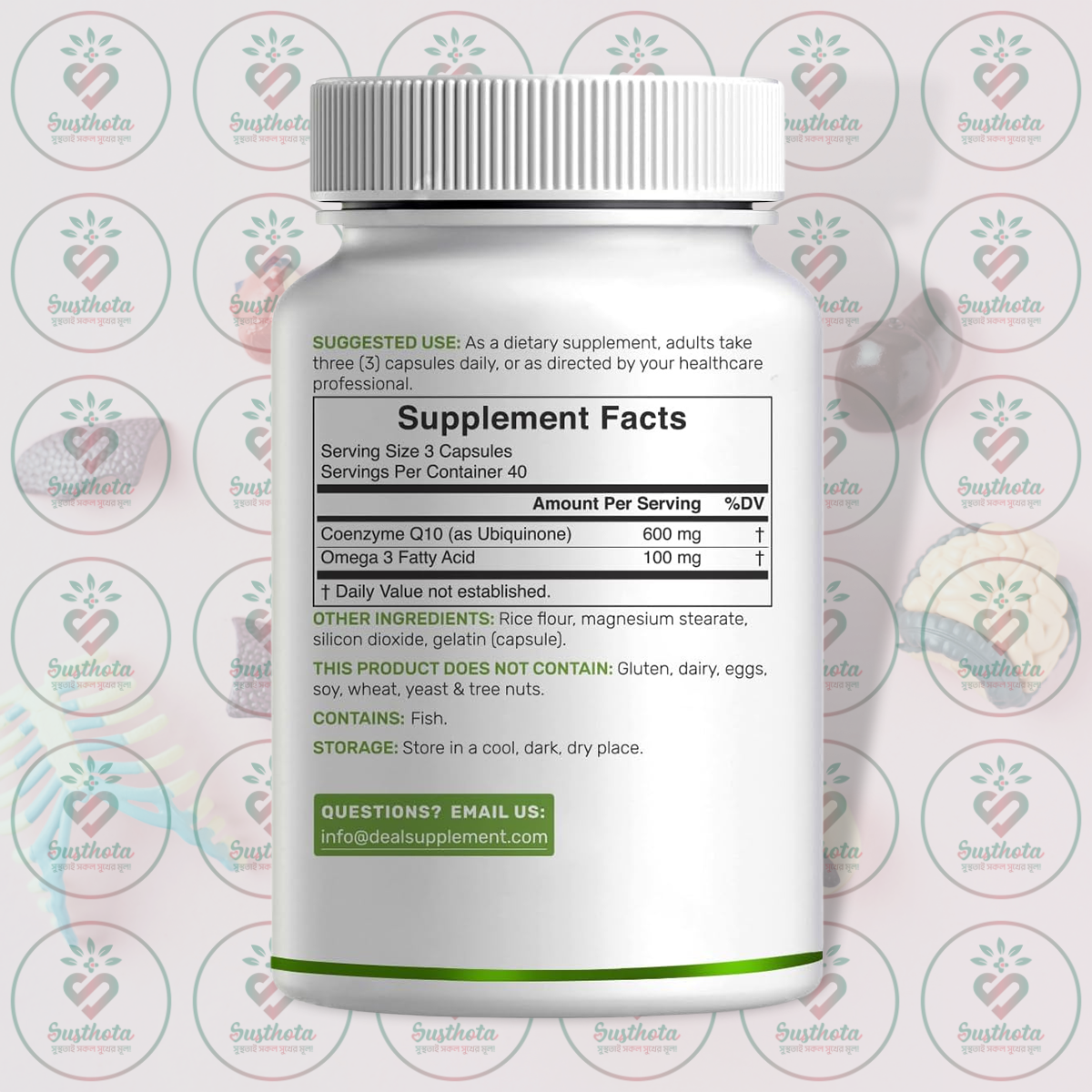 Deal Supplement Coq10 Coenzyme Q10 – 600 Mg – 120 Capsules In Bangladesh Supplement Facts Deal Supplement Coq10 Coenzyme Q10 – 600 Mg – 120 Capsules In Bangladesh Supplement Facts