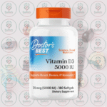 Doctor's Best Vitamin D3 – 5000 IU – 180 Softgels in Bangladesh Image 01