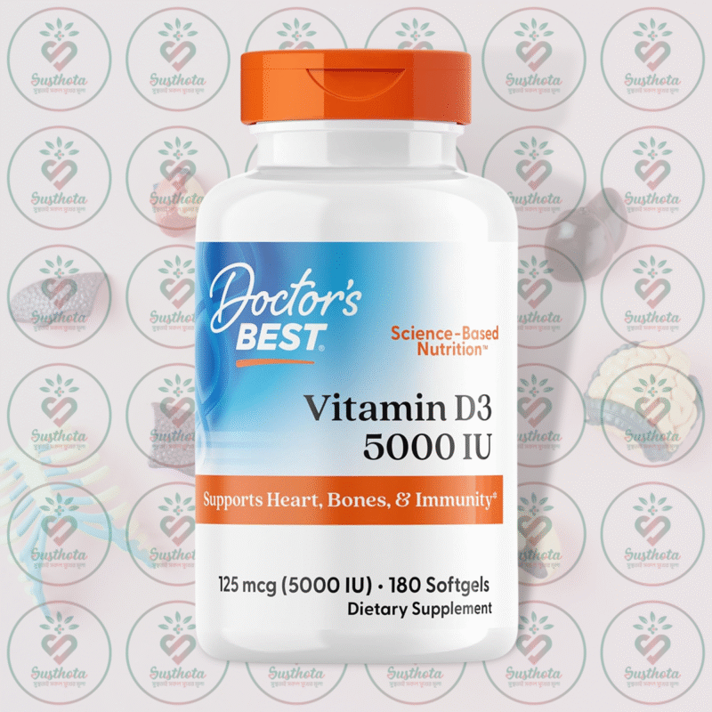 Doctor'S Best Vitamin D3 – 5000 Iu – 180 Softgels In Bangladesh Image 01
