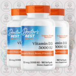 Doctor's Best Vitamin D3 – 5000 IU – 180 Softgels in Bangladesh Image 02