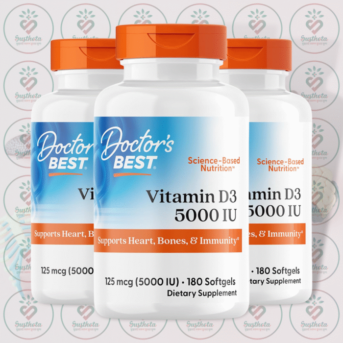 Doctor'S Best Vitamin D3 – 5000 Iu – 180 Softgels In Bangladesh Image 02