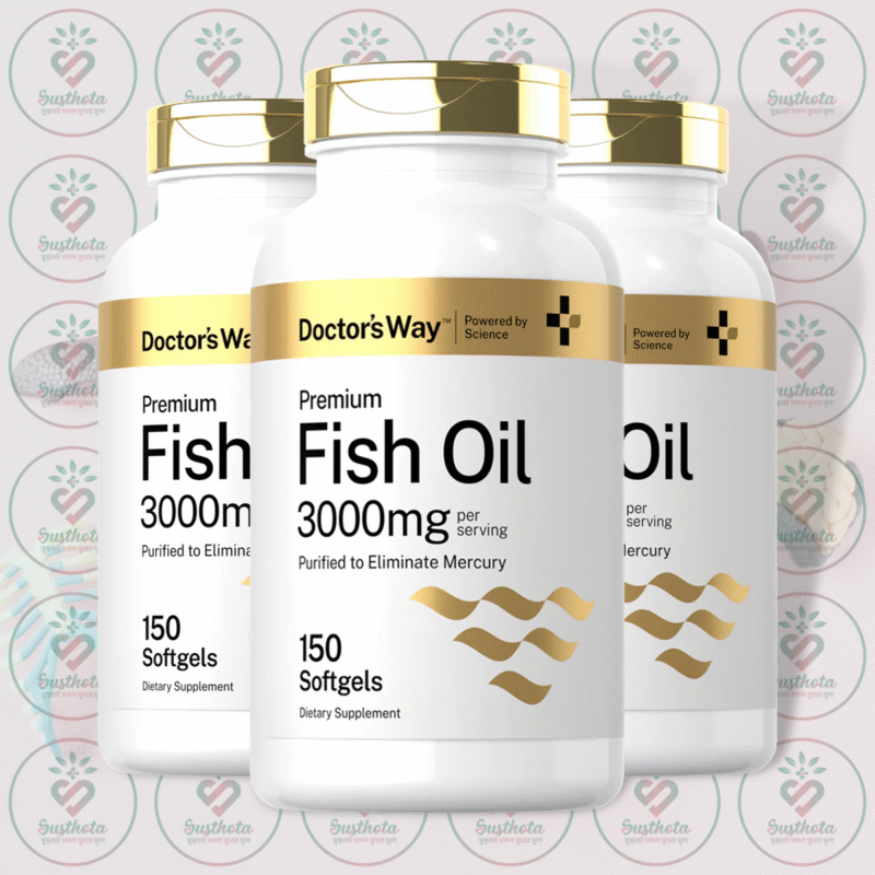Doctor'S Way Premium Fish Oil - 3000Mg - 150 Softgels In Bangladesh Image 02