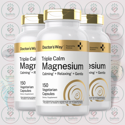 Doctor's Way Triple Calm Magnesium – 400 mg – 150 Vegetarian Capsules in Bangladesh Image 02