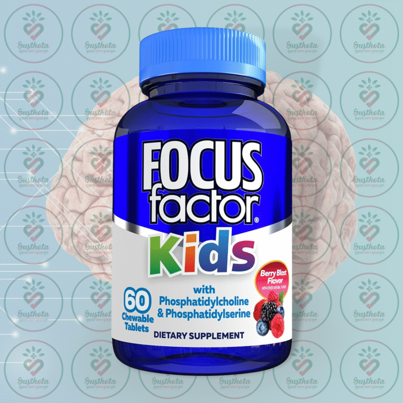 Home 12 Focus Factor Kids - 60 Chewable Tablets In Bangladesh Image 01