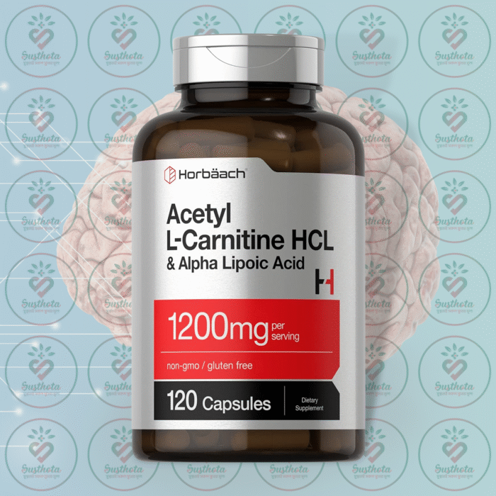 Horbäach Acetyl L-Carnitine Hcl &Amp;Amp; Alpha Lipoic Acid - 1200Mg - 120 Capsules In Bangladesh Image 01
