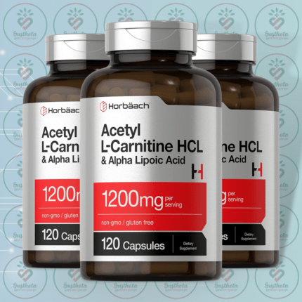 Horbäach Acetyl L-Carnitine HCL & Alpha Lipoic Acid - 1200mg - 120 Capsules in Bangladesh Image 02