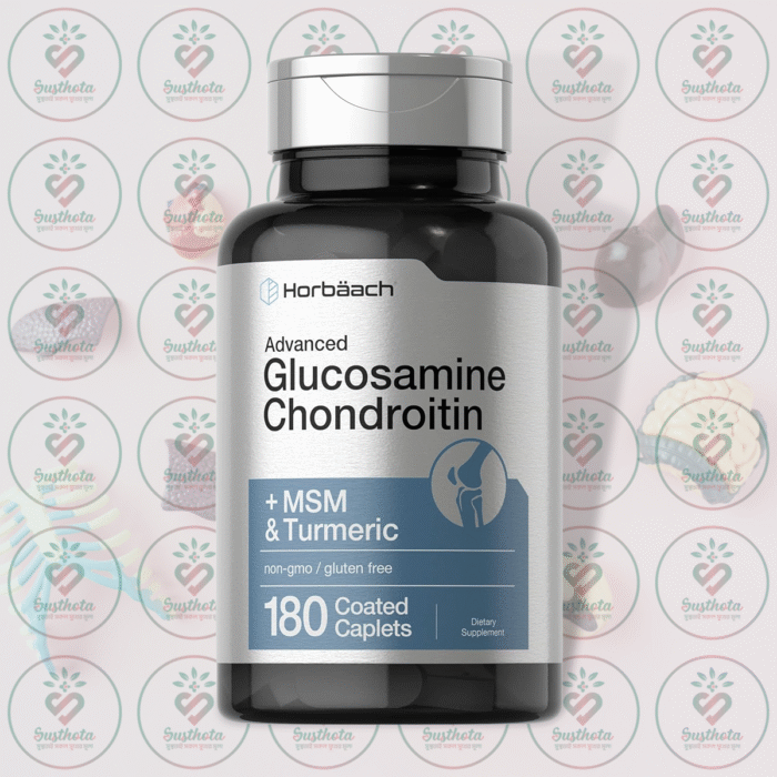 Horbäach Advanced Glucosamine Chondroitin + Msm &Amp;Amp; Turmeric - 180 Coated Caplets In Bangladesh Image 01