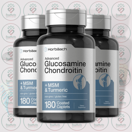 Horbäach Advanced Glucosamine Chondroitin + MSM & Turmeric - 180 Coated Caplets in Bangladesh Image 02