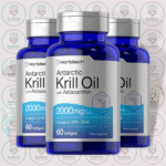 Horbäach Antarctic Krill Oil with Astaxanthin - 2000mg - 60 Softgels in Bangladesh Image 02