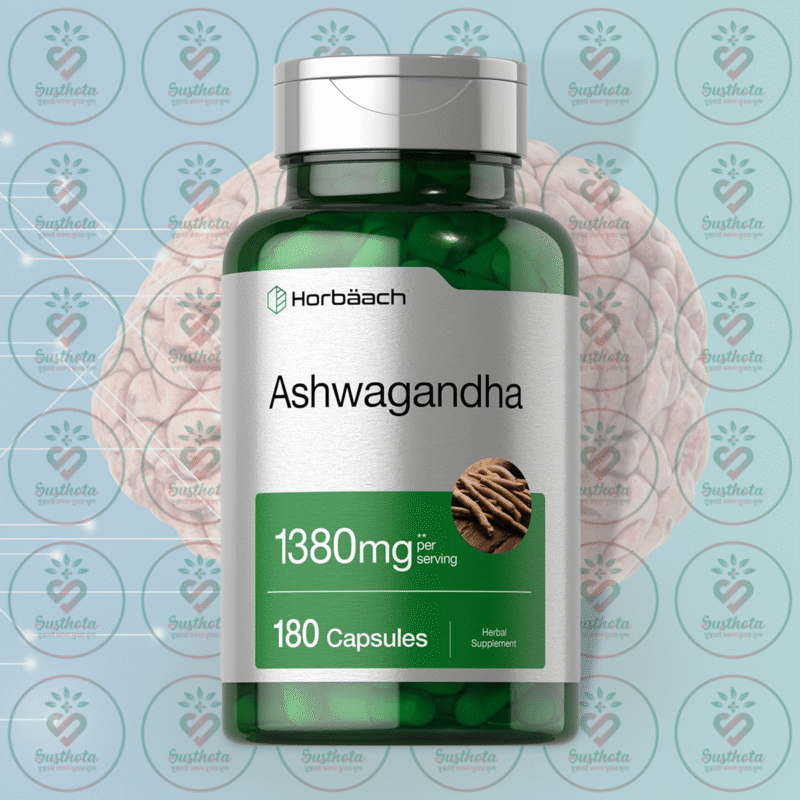 Horbäach Ashwagandha - 1380Mg - 180 Capsules In Bangladesh Image 01