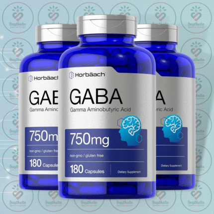 Horbäach GABA Gamma Aminobutyric Acid – 750 mg – 180 Capsules in Bangladesh Image 02