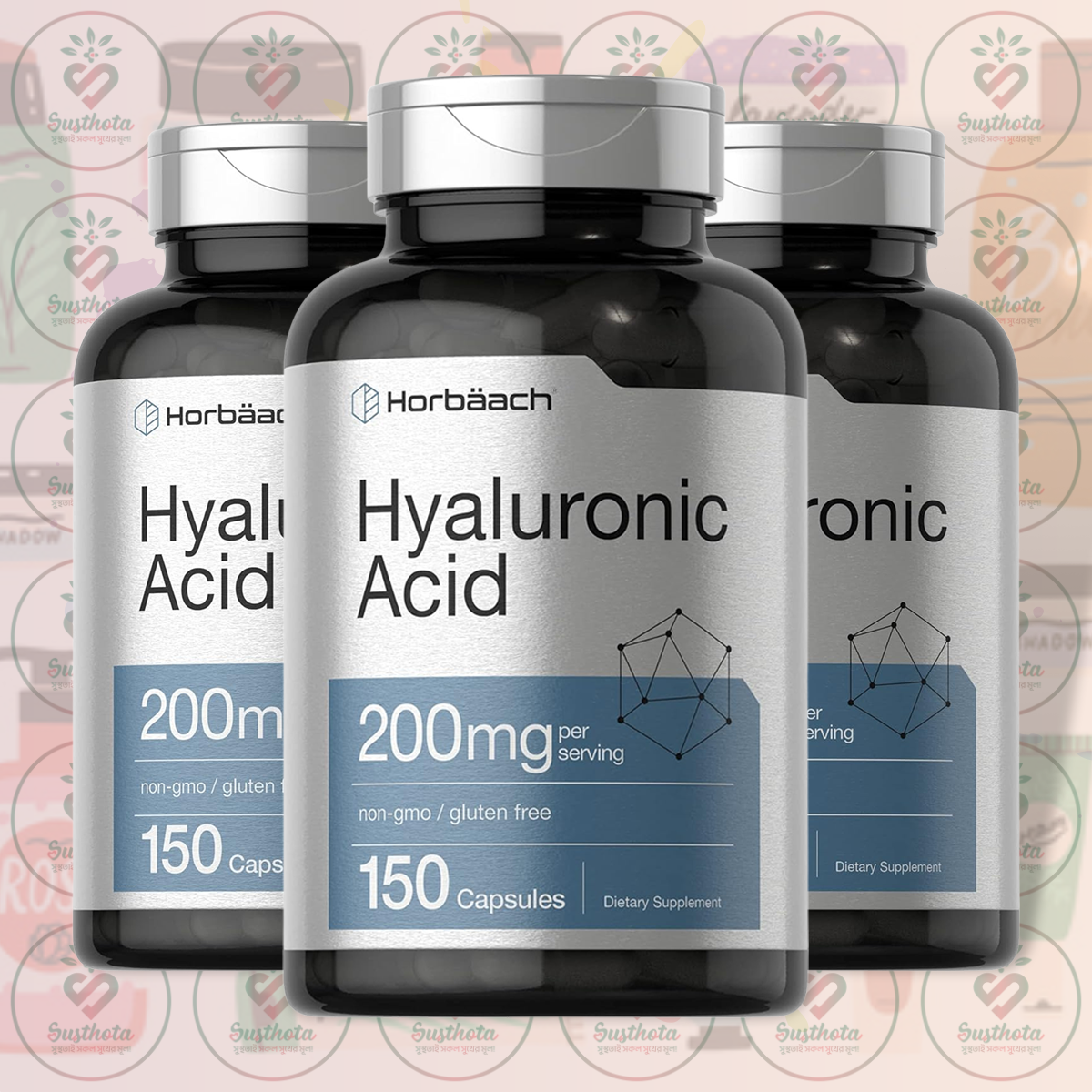 Horbäach Hyaluronic Acid – 200Mg – 150 Capsules In Bangladesh Image 02 Horbäach Hyaluronic Acid – 200Mg – 150 Capsules In Bangladesh Image 02