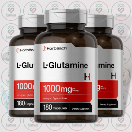 Horbäach L-Glutamine – 1000mg – 180 Capsules in Bangladesh Image 02