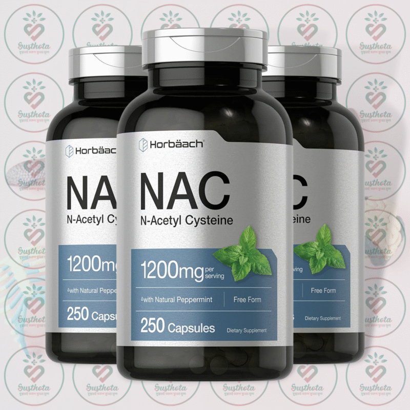 Horbäach Nac N-Acetyl Cysteine - 1200Mg - 250 Capsules In Bangladesh Image 02