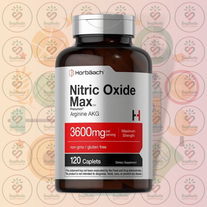 Horbäach Nitric Oxide Max – 3600Mg – 120 Caplets In Bangladesh Image 01