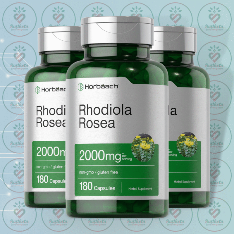 Horbaach Rhodiola Rosea - 2000 Mg - 180 Capsules In Bangladesh Image 02