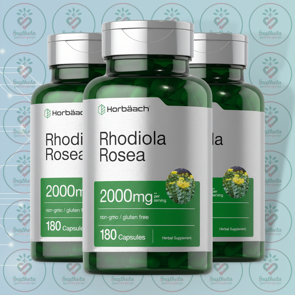 Horbaach Rhodiola Rosea - 2000 Mg - 180 Capsules In Bangladesh Image 02 Horbaach Rhodiola Rosea - 2000 Mg - 180 Capsules In Bangladesh Image 02
