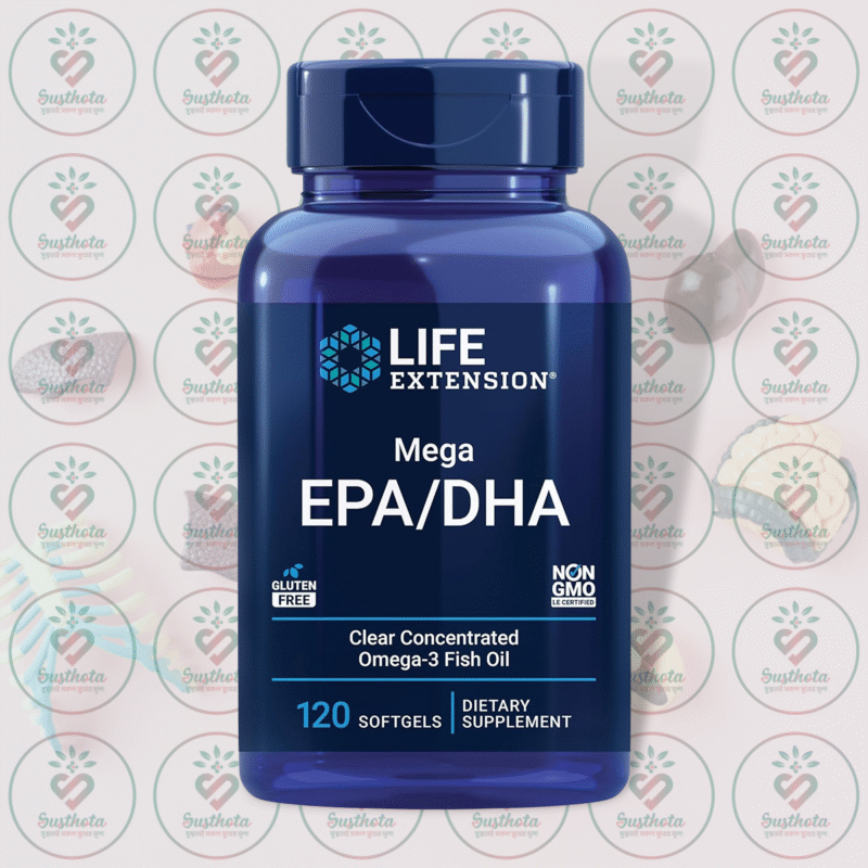Life Extension Mega Epa Dha - 720Mg Epa &Amp; 480Mg Dha - 120 Softgels In Bangladesh Image 01