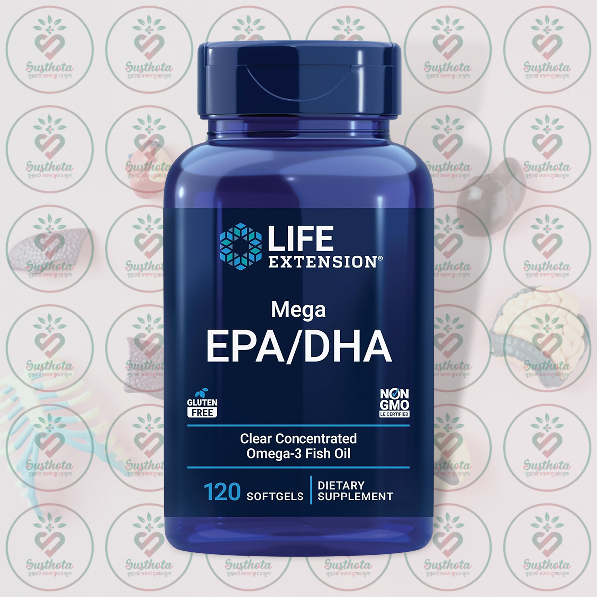 Life Extension Mega Epa/Dha - 720Mg Epa &Amp; 480Mg Dha - 120 Softgels In Bangladesh Image 01 Life Extension Mega Epa/Dha - 720Mg Epa &Amp; 480Mg Dha - 120 Softgels In Bangladesh Image 01
