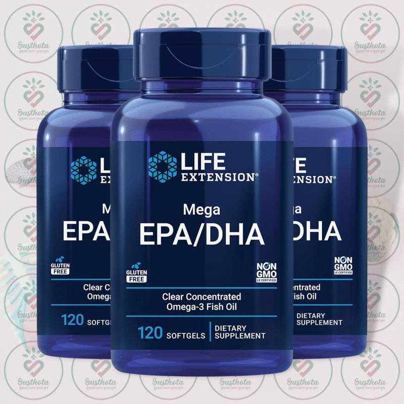 Life Extension Mega Epa Dha - 720Mg Epa &Amp; 480Mg Dha - 120 Softgels In Bangladesh Image 02