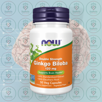 NOW Double Strength Ginkgo Biloba – 120 mg – 50 Veg Capsules in Bangladesh Image 01