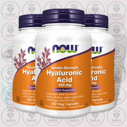 NOW Double Strength Hyaluronic Acid – 100 mg – 120 Veg Capsules in Bangladesh Image 02