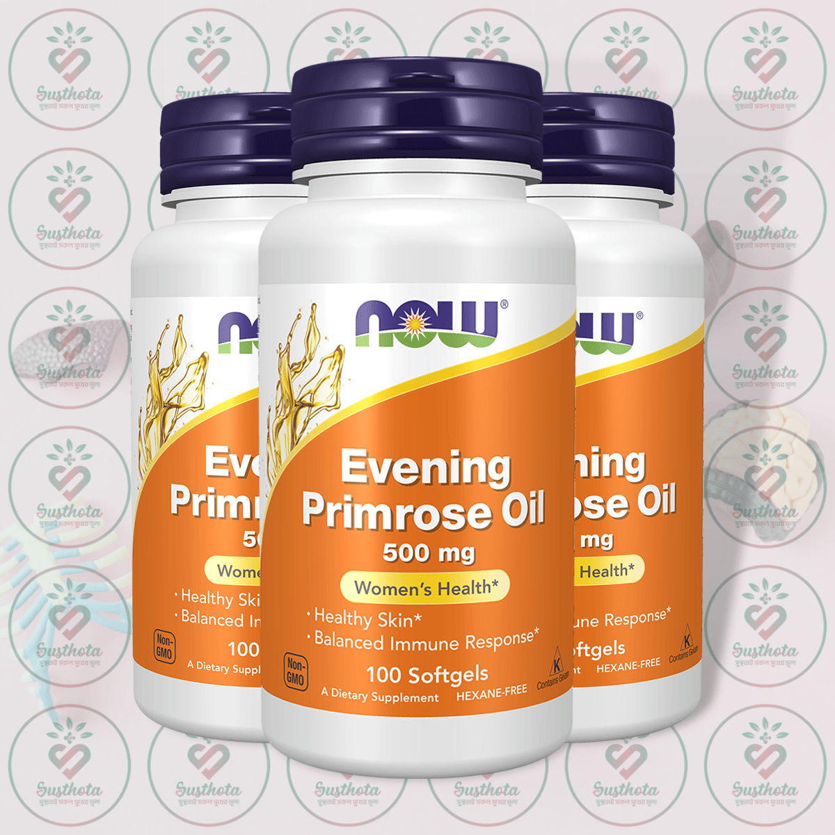Now Evening Primrose Oil – 500 Mg – 100 Softgels In Bangladesh Image 02 Now Evening Primrose Oil – 500 Mg – 100 Softgels In Bangladesh Image 02