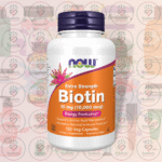 NOW Extra Strength Biotin – 10 mg (10,000 mcg) – 120 Veg Capsules in Bangladesh Image 01