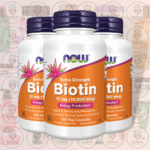 NOW Extra Strength Biotin – 10 mg (10,000 mcg) – 120 Veg Capsules in Bangladesh Image 02
