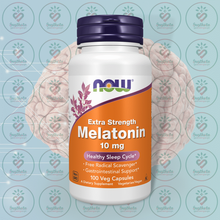 Now Extra Strength Melatonin – 10 Mg – 100 Veg Capsules In Bangladesh Image 01