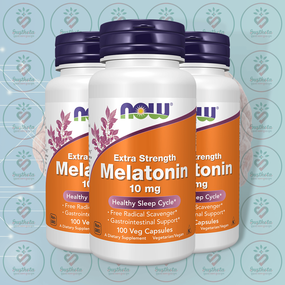 Now Extra Strength Melatonin – 10 Mg – 100 Veg Capsules In Bangladesh Image 02 Now Extra Strength Melatonin – 10 Mg – 100 Veg Capsules In Bangladesh Image 02
