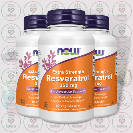 NOW Extra Strength Resveratrol – 350 mg – 60 Veg Capsules in Bangladesh Image 02