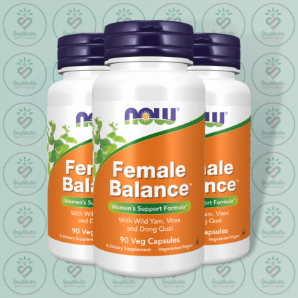 NOW Female Balance - Women's Support Formula with Wild Yam, Vitex and Dong Quai - 90 Veg Capsules in Bangladesh Image 02