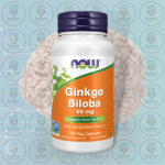 NOW Ginkgo Biloba – 60 mg – 120 Veg Capsules in Bangladesh Image 01