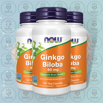 NOW Ginkgo Biloba – 60 mg – 120 Veg Capsules in Bangladesh Image 02