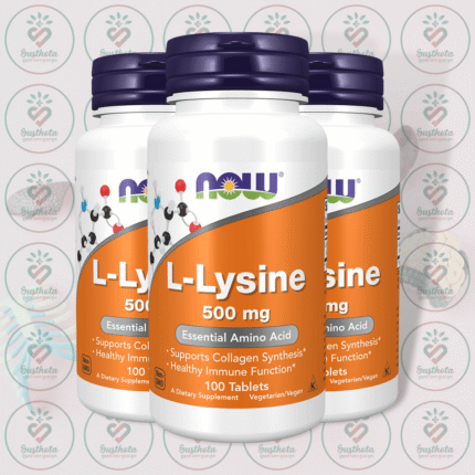 NOW L-Lysine – 500 mg – 100 Tablets in Bangladesh Image 02