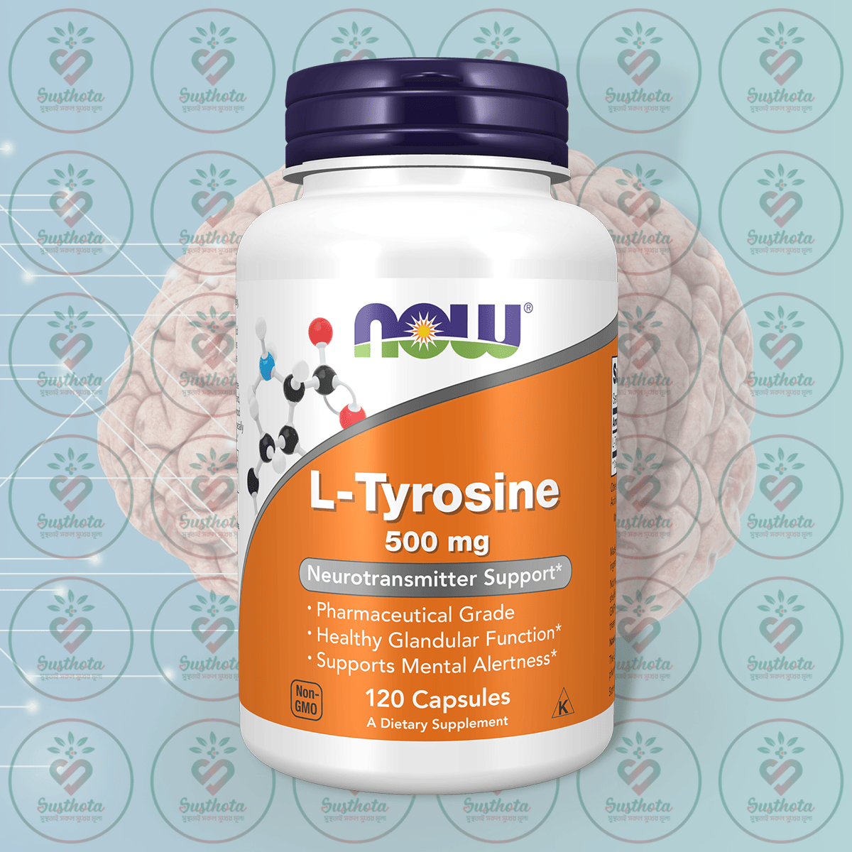 Now L-Tyrosine – 500 Mg – 120 Capsules In Bangladesh Image 01 Now L-Tyrosine – 500 Mg – 120 Capsules In Bangladesh Image 01