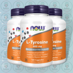NOW L-Tyrosine – 500 mg – 120 Capsules in Bangladesh Image 02