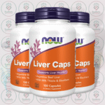 NOW Liver Caps - Argentine Beef Liver with Milk Thistle & Eleuthero - 100 Capsules in Bangladesh Image 02