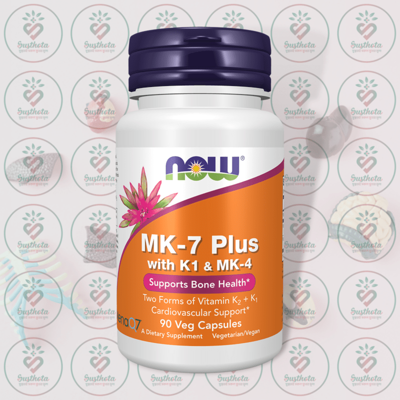 Now Mk-7 Plus With K1 &Amp; Mk-4 - 90 Veg Capsules In Bangladesh Image 01