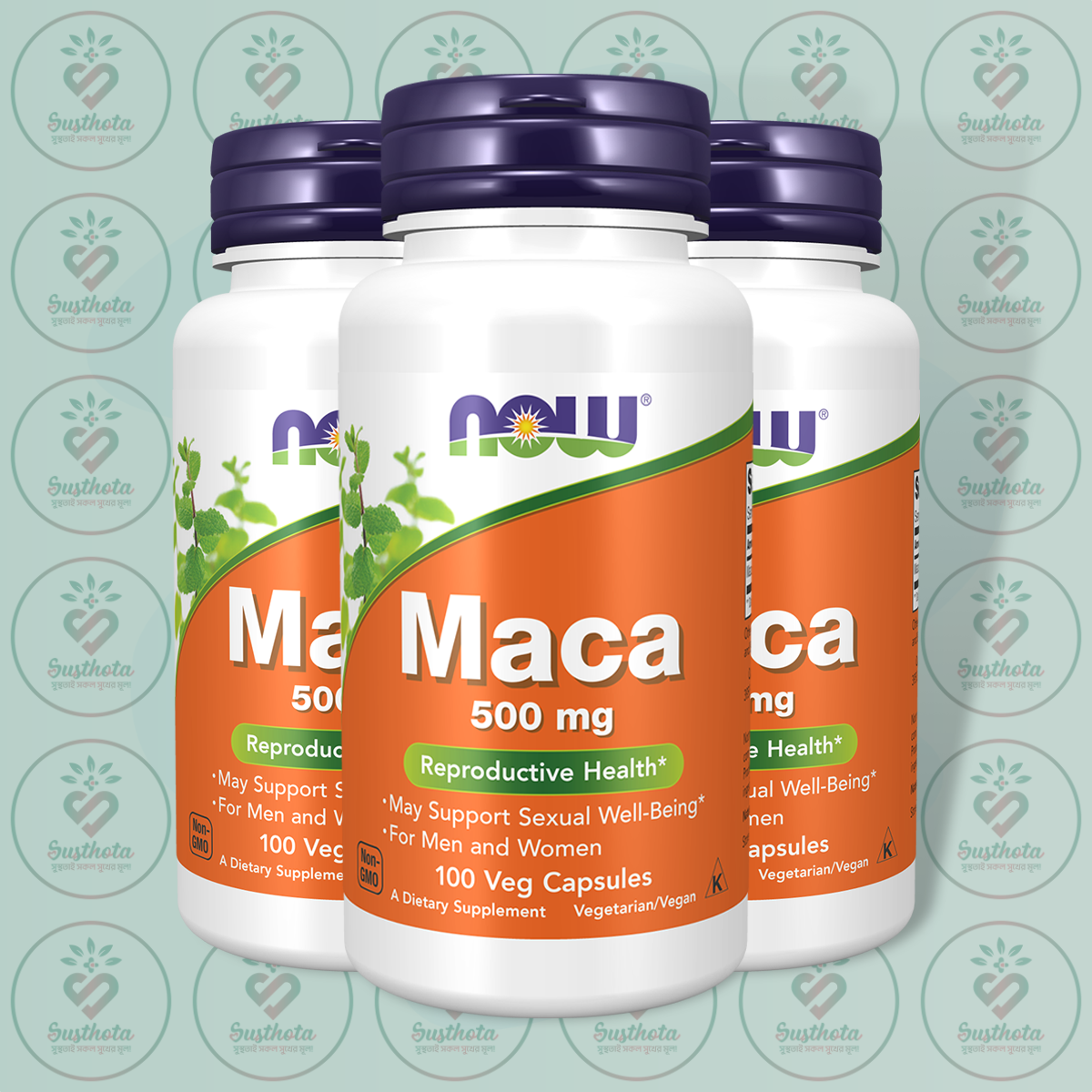 NOW Maca – 500 mg – 100 Veg Capsules in Bangladesh Image 02