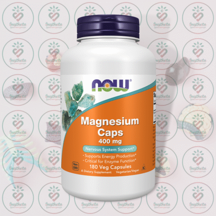 NOW Magnesium Caps – 400 mg – 180 Veg Capsules in Bangladesh Image 01